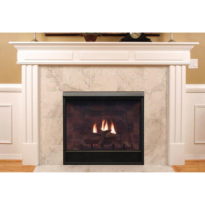 Empire Tahoe Clean Face 42" Millivolt Control With On/Off Switch, Natural Gas Direct Vent Deluxe Fireplace