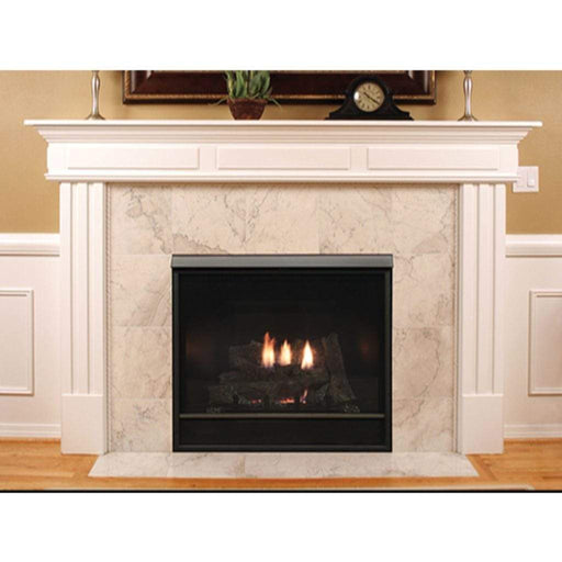 Empire Tahoe Clean Face 42" Millivolt Control With On/Off Switch and Blower, Natural Gas Direct Vent Deluxe Fireplace