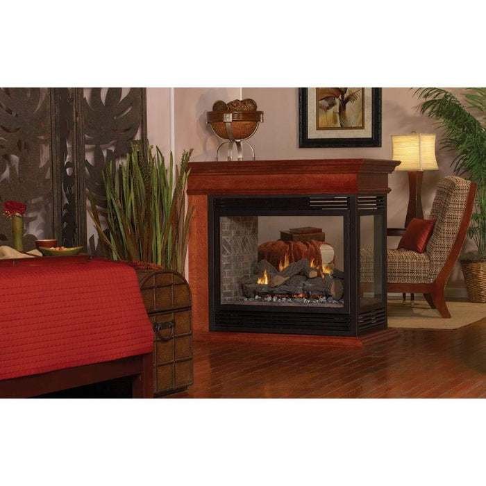 Empire Vail 36" Millivolt Control With On/Off Switch, Natural Gas Vent Free Peninsula Premium Fireplace (VFP36PP32EN) Empire Comfort Systems