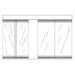 Empire WSL Bi-Fold Glass Doors for 42" Keystone B-Vent Premium Fireplace