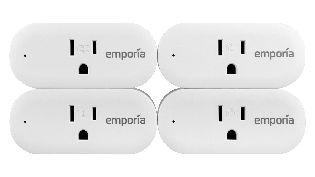 Emporia Smart Plug for Real Time Monitoring Electricity Use, Wall Plug Style, Measures Appliance Power Consumption - Urban Supply Inc