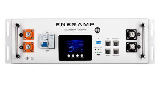 Eneramp - E-03000101 - Endurance 5 - 51.2V 5120Wh Rack Mount Battery - Front View