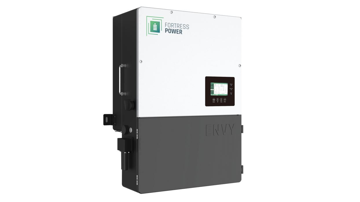 Fortress Power Envy 10kW 48V All-in-One Hybrid Inverter, 15kW Solar Input, Dual MPPT, 60A AC Passthrough, Built-In Rapid Shutdown, IP65, UL 1741 - Urban Supply Inc