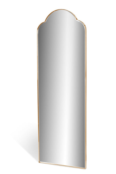 Park Hill Collection Island Manor Floor Mirror – Mirrored Brass