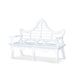 Bay Lake Garden Bench, Hydrangea White F-002-6-287-PAR : F-002-6-287-27A - front view