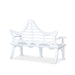 Bay Lake Garden Bench, Hydrangea White F-002-6-287-PAR : F-002-6-287-27A - side view