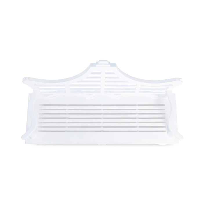 Bay Lake Garden Bench, Hydrangea White F-002-6-287-PAR : F-002-6-287-27A - back view