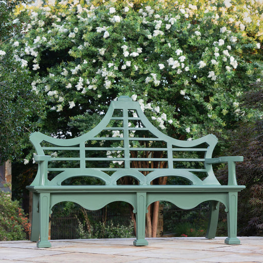 Bay Lake Garden Bench, Palm Island Green F-002-6-287-PAR : F-002-6-287-36A - front view