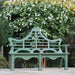 Bay Lake Garden Bench, Palm Island Green F-002-6-287-PAR : F-002-6-287-36A - front view