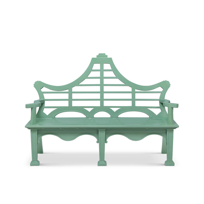 Bay Lake Garden Bench, Palm Island Green F-002-6-287-PAR : F-002-6-287-36A - side view