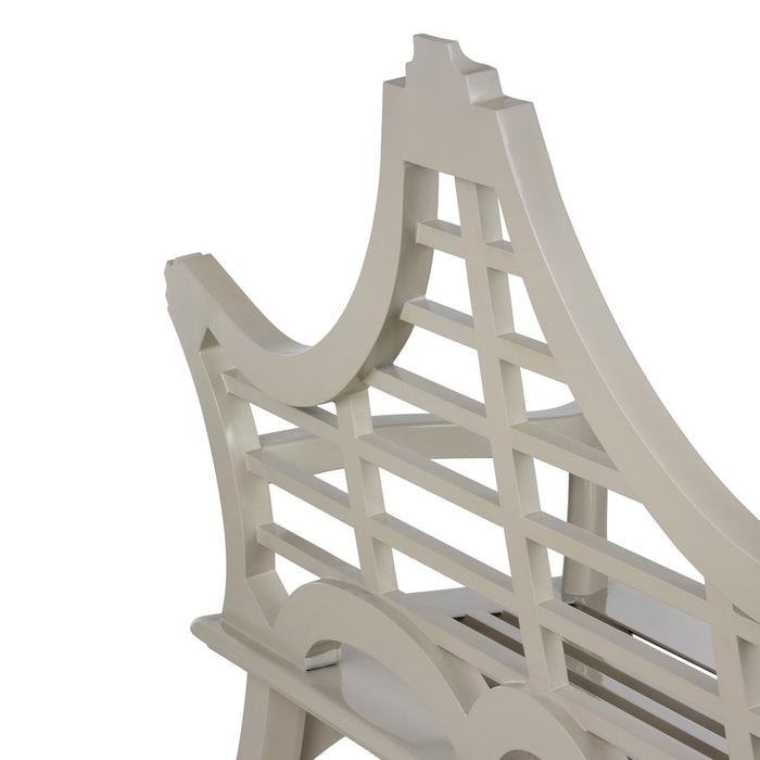 Park Hill Collection Bay Lake Garden Bench, Khaki (view 7)
