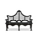 Park Hill Collection Bay Lake Garden Bench, Jet Black (view 2)