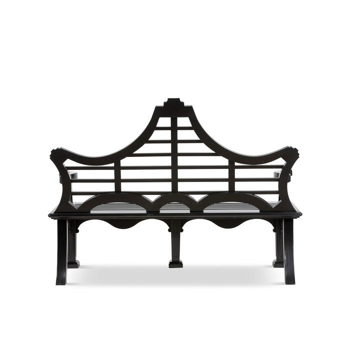 Park Hill Collection Bay Lake Garden Bench, Jet Black (view 4)