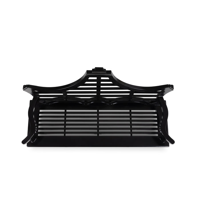 Park Hill Collection Bay Lake Garden Bench, Jet Black (view 5)