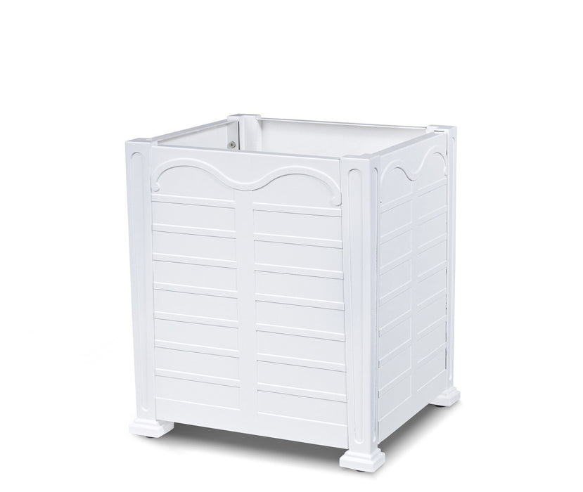 Park Hill Collection Bay Lake Garden Small Planter – Hydrangea White