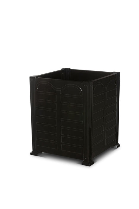 Park Hill Collection Bay Lake Garden Small Planter – Jet Black