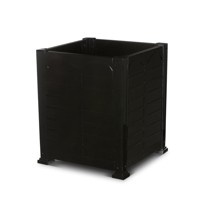 Bay Lake Garden Bench, Jet Black F-002-6-287-PAR : F-002-6-287-44A - back view