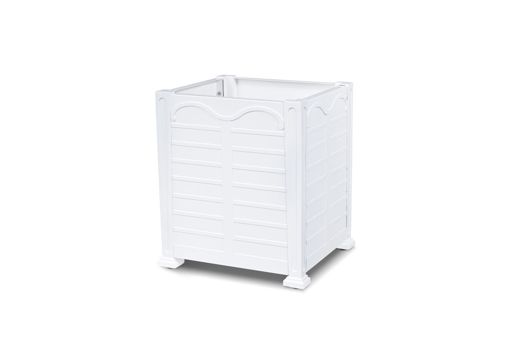 Park Hill Collection Bay Lake Garden Planter, Large – Hydrangea White