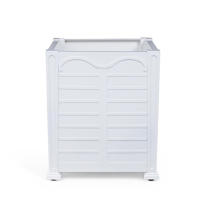 Park Hill Collection Bay Lake Garden Planter, Large – Hydrangea White (view 3)
