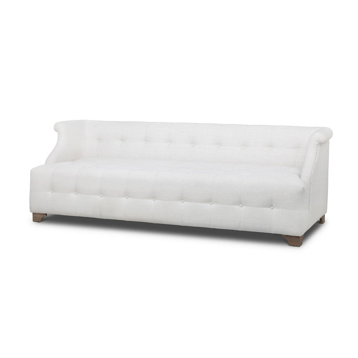 Park Hill Collection Scroll Arm Sofa, Ivory