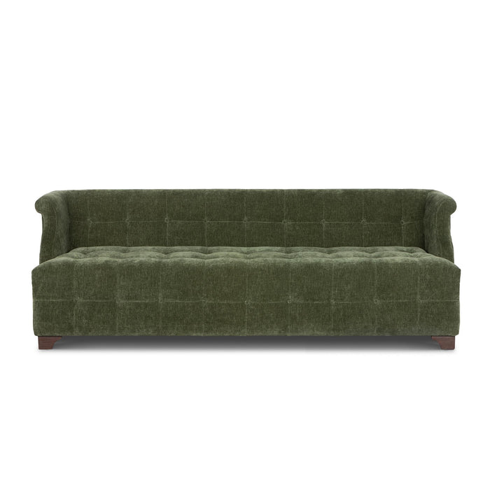 Park Hill Collection Scroll Arm Sofa, Moss (view 2)