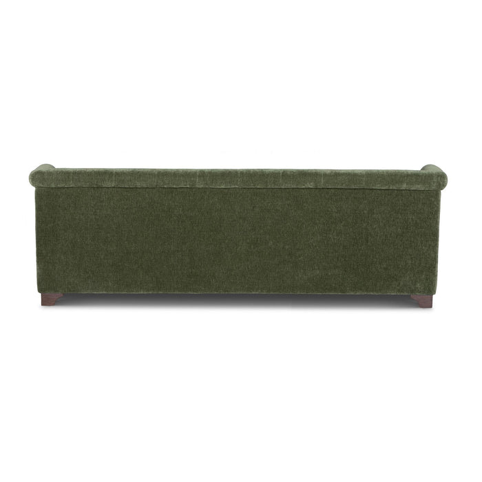 Park Hill Collection Scroll Arm Sofa, Moss (view 3)