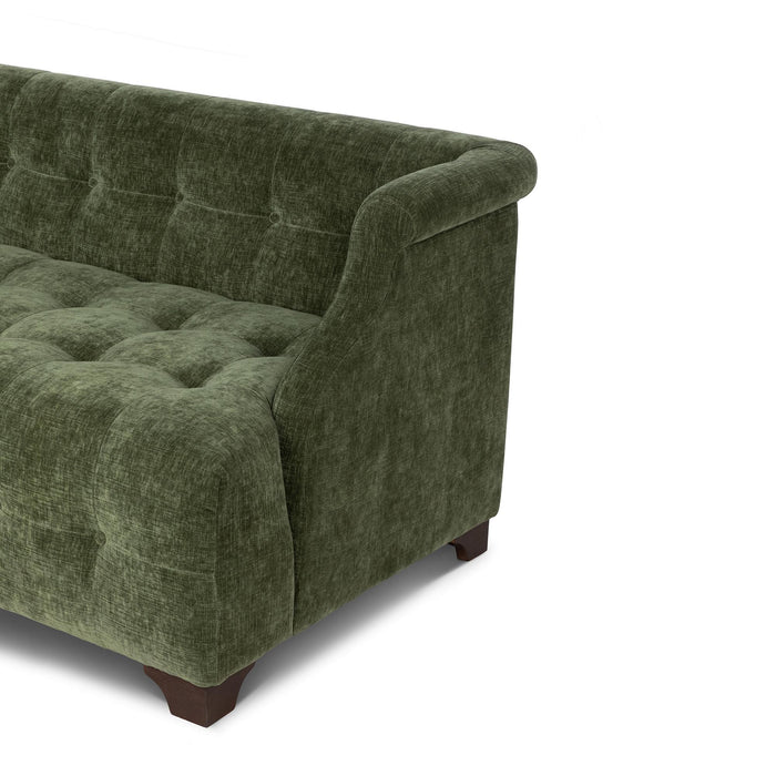 Park Hill Collection Scroll Arm Sofa, Moss (view 6)