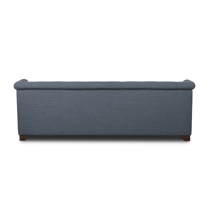 Park Hill Collection Scroll Arm Sofa Heathered, Navy