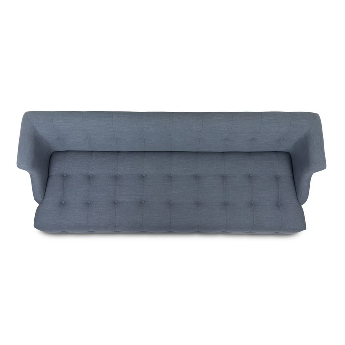 Park Hill Collection Scroll Arm Sofa Heathered, Navy