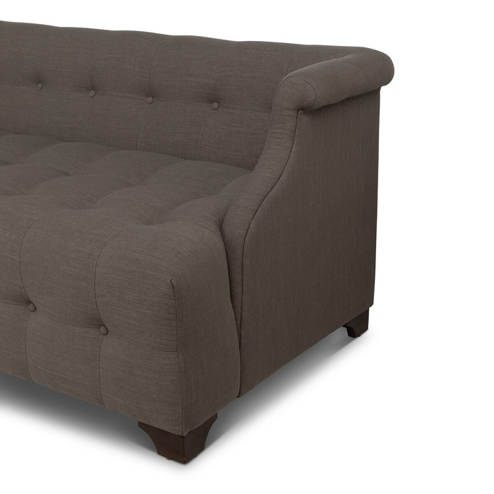 Park Hill Collection Scroll Arm Sofa In Mocha