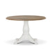 Park Hill Cotswold Round Dining Table Whitewash Dining Table front view