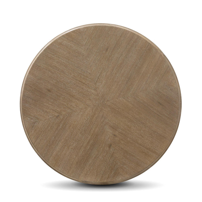 Park Hill Cotswold Round Dining Table Whitewash Dining Table detail view