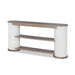 Park Hill Collection Capsule Console Table – Silk Linen, Driftwood