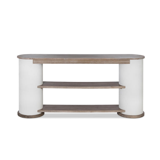 Park Hill Collection Capsule Console Table – Silk Linen, Driftwood (view 2)