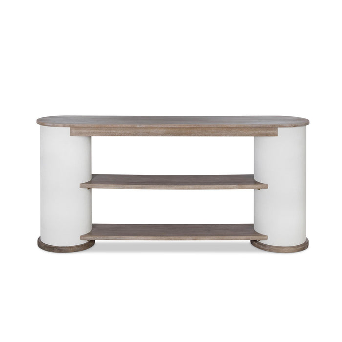 Park Hill Collection Capsule Console Table – Silk Linen, Driftwood (view 2)