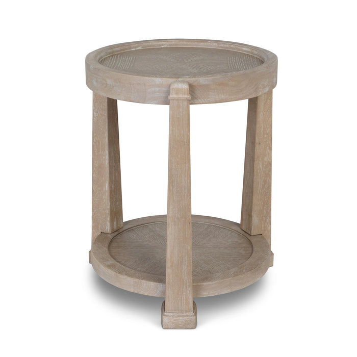 Park Hill Collection Tortola Lamp Table – Driftwood (view 2)