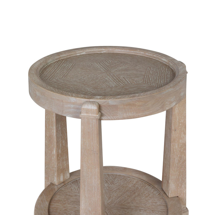 Park Hill Collection Tortola Lamp Table – Driftwood (view 3)