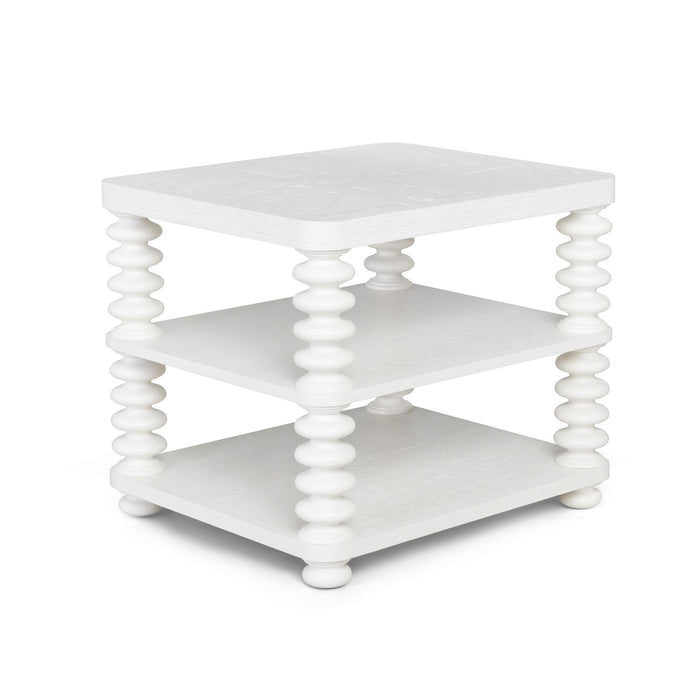Park Hill Collection Oak Bluffs Lamp Table – Whitewashed Oak