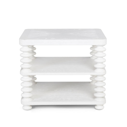 Park Hill Collection Oak Bluffs Lamp Table – Whitewashed Oak (view 2)