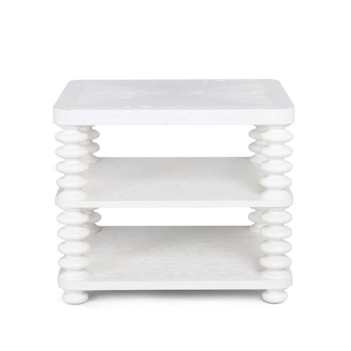 Park Hill Collection Oak Bluffs Lamp Table – Whitewashed Oak (view 2)
