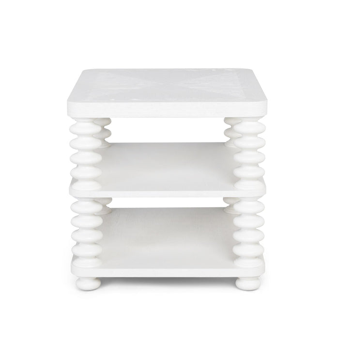 Park Hill Collection Oak Bluffs Lamp Table – Whitewashed Oak (view 3)