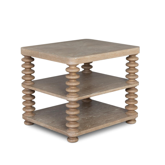 Park Hill Collection Oak Bluffs Lamp Table – Driftwood Oak