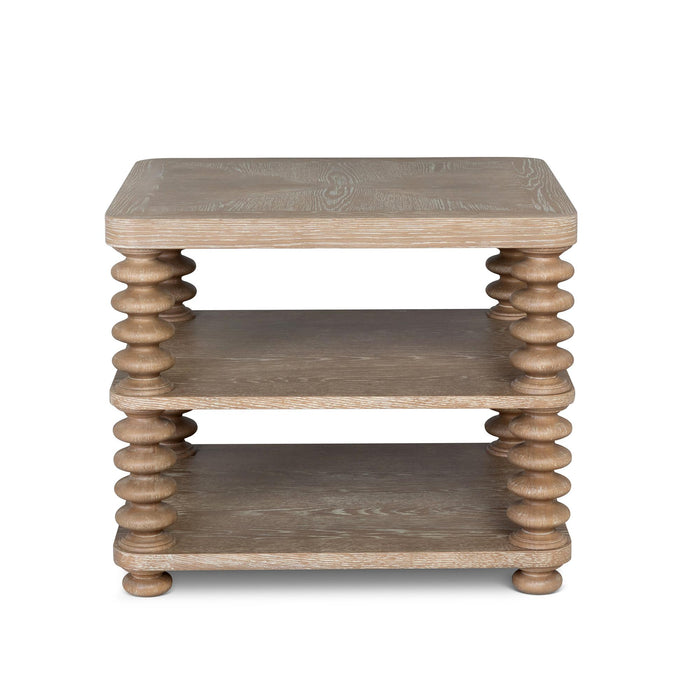 Park Hill Collection Oak Bluffs Lamp Table – Driftwood Oak (view 2)