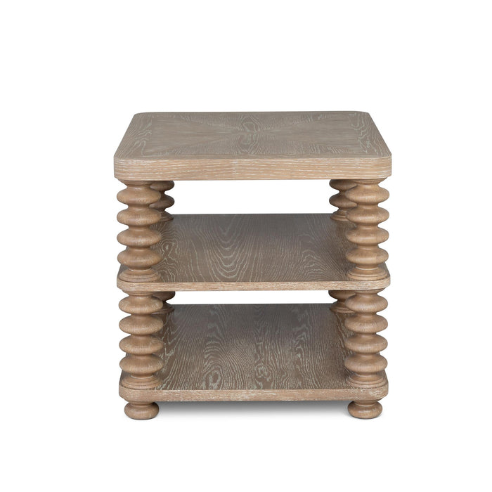 Park Hill Collection Oak Bluffs Lamp Table – Driftwood Oak (view 3)