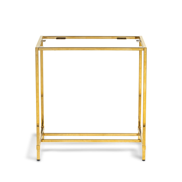 Park Hill St. Tropez Table Base Mirrored Brass Table Base detail view