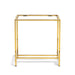 Park Hill St. Tropez Table Base Mirrored Brass Table Base detail view
