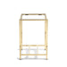 Park Hill St. Tropez Table Base Mirrored Champagne Table Base angle view