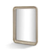 Cove Portrait Mirror, Champagne Silver Leaf F-090-3-119-54A - front view