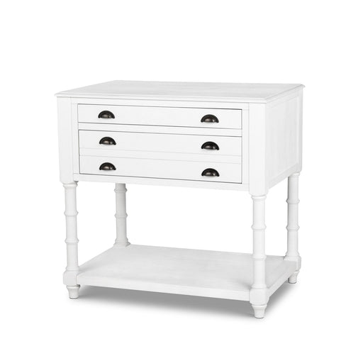 Park Hill Bimini Kitchen Island Whitewash Kitchen Island front view