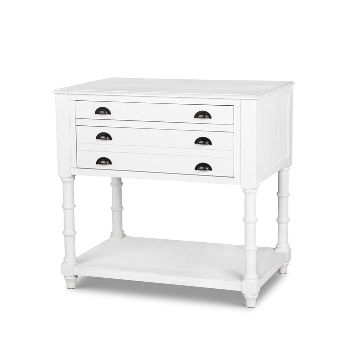 Park Hill Bimini Kitchen Island Whitewash Kitchen Island front view
